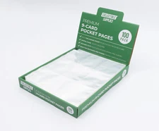 Premium 9-card Pocket Pages (1 Box of 100 each)
