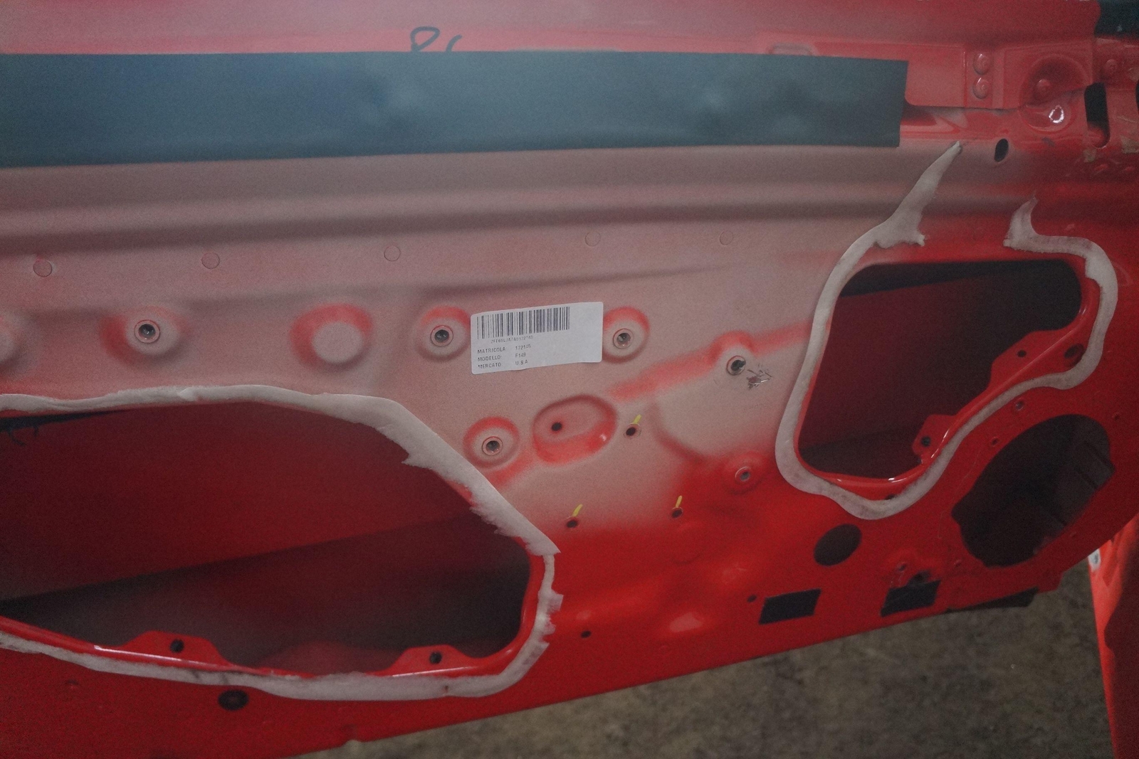 Front Left Driver Door Shell Red (323) OEM Ferrari California 2010 LH *Scratch