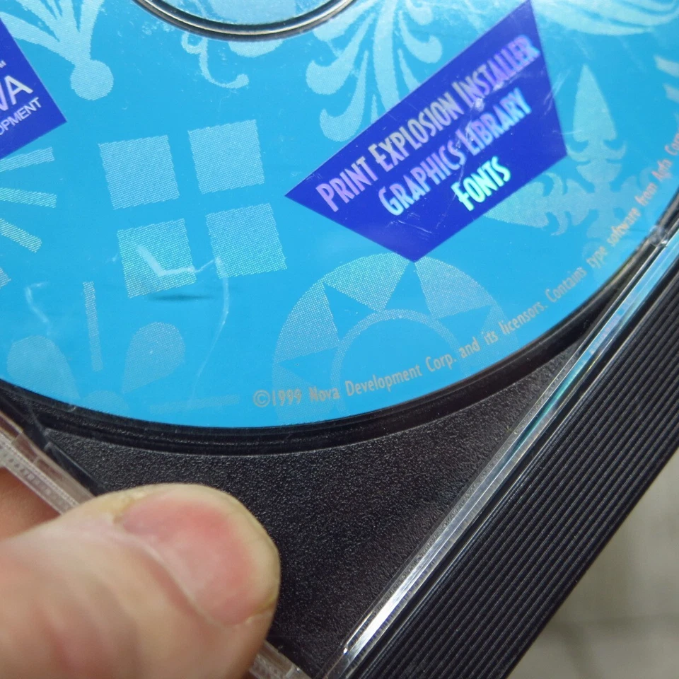 De colección 1991 Nova Development Print Explosion Software para Mac OS CD Rom Disco Foto 2 de 3