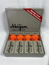 Vintage AMF Hogan Apex S 90 Golf Balls Box of 4 Sleeves Neon Orange New
