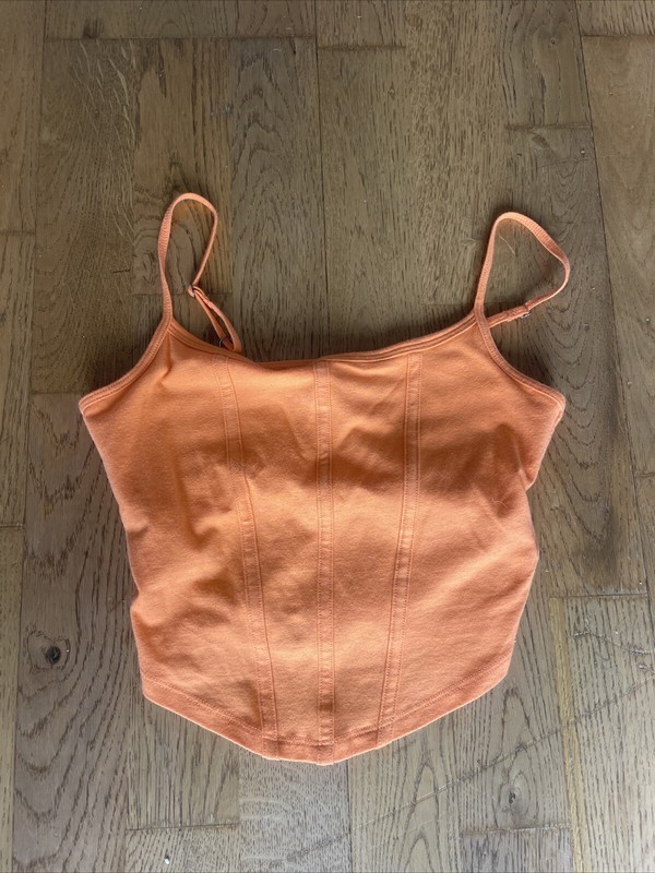 Women’s Hollister Orange Cropped Tank NWOT Size XS 