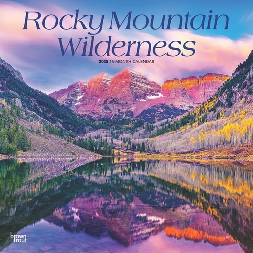 Rocky Mountain Wilderness | 2025 12x24" Monthly Square Wall Calendar