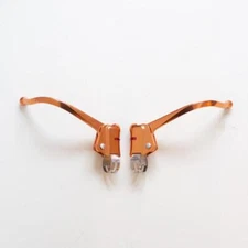 Dia-Compe DC 139 Brake Lever Set - Bent Guidonnet Style Vintage Retro - Copper