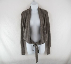 cashmere tie front cardigan