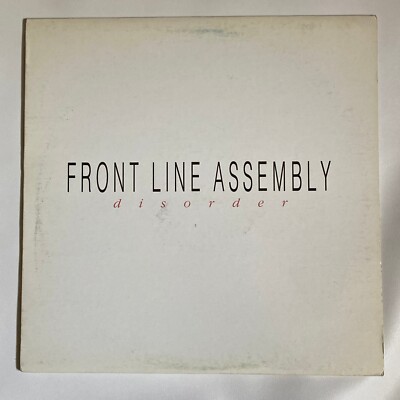 Front Line Assembly - Disorder 12'' Vinyl 1988 33rpm WaxTrax!  WAX 041 VG+/EX