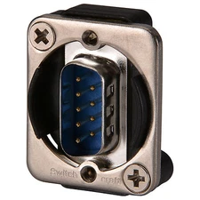 Switchcraft EHDB9MF 9-Pin D-sub Male To Female EH Panel Moun