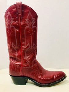 red skin boots