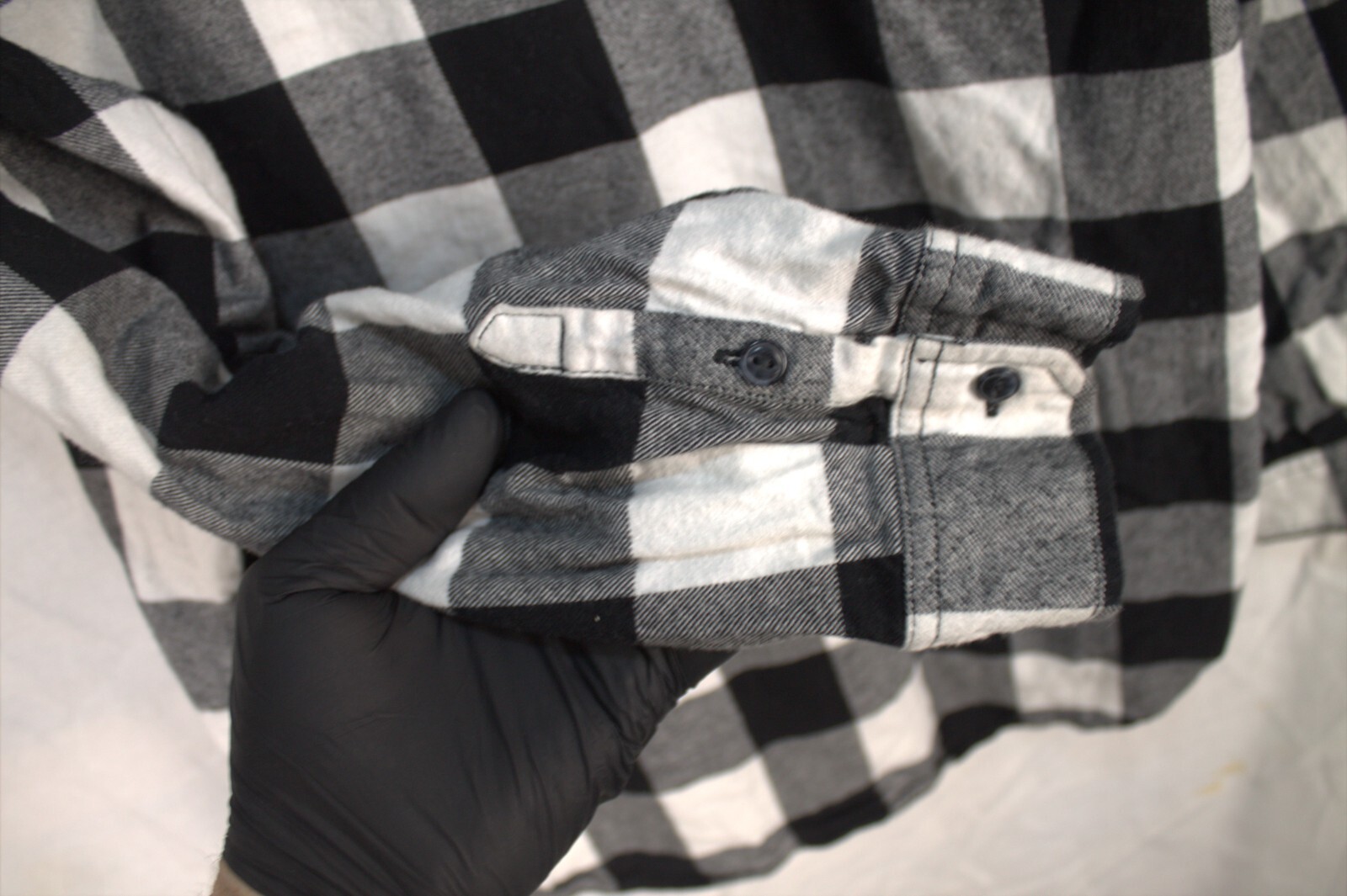 Universal Thread Black/ivory checked button down … - image 5