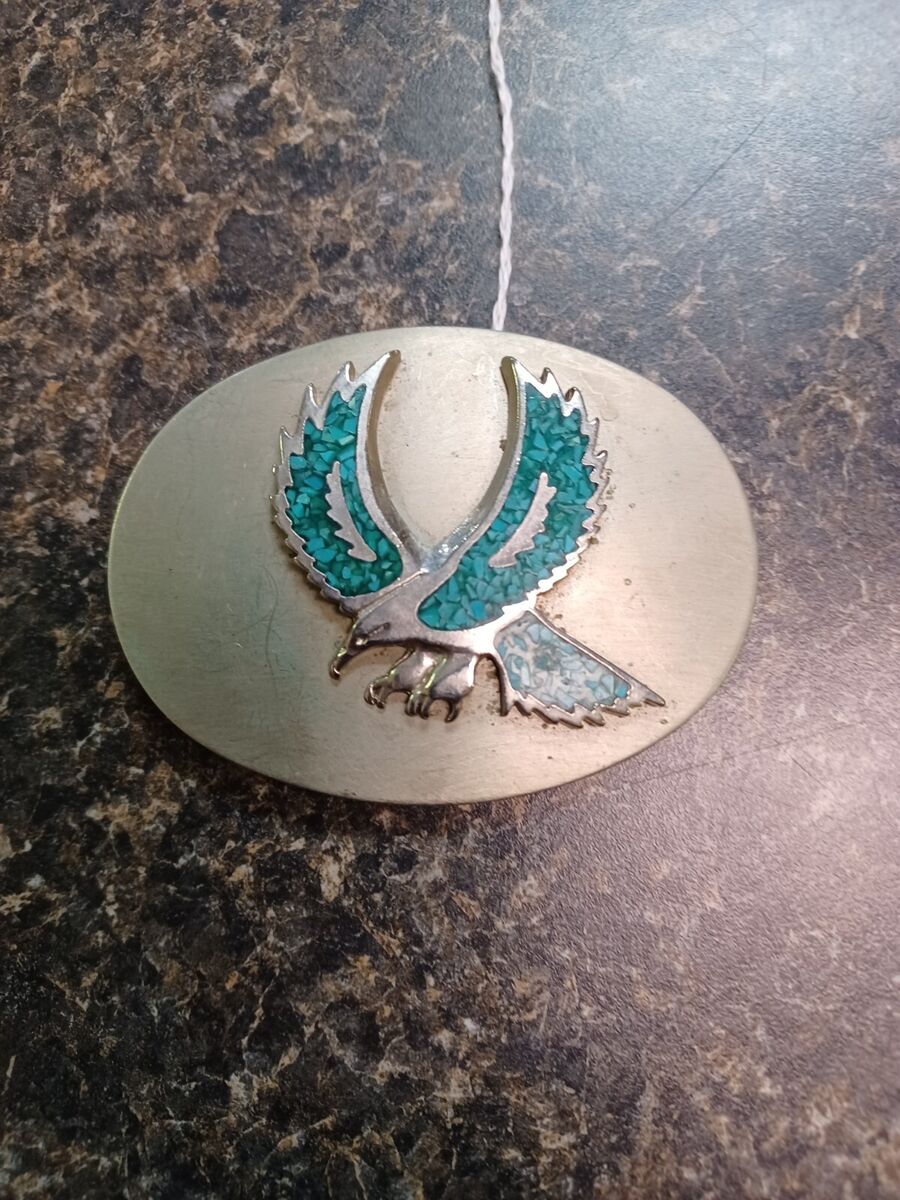 One Of The Best Vintage Native American Navajo Turquoise Eagle Inlay Sterling Silver Bracelet One Of The Best Vintage Native American Navajo Turquoise Eagle Inlay Sterling Silver Bracelet