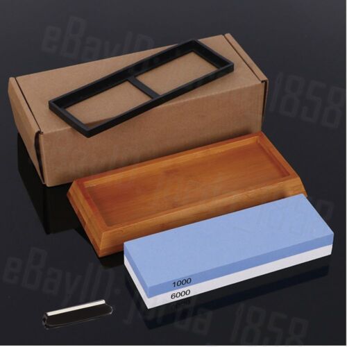 Dual Whetstone Waterstone Knife Sharpening Water Wet Stone Sharpener 1000&6000 - Picture 3 of 12