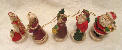 Vintage~Russ Berrie & Company~Santa Through the Ages~5 qty - Picture 7 of 11