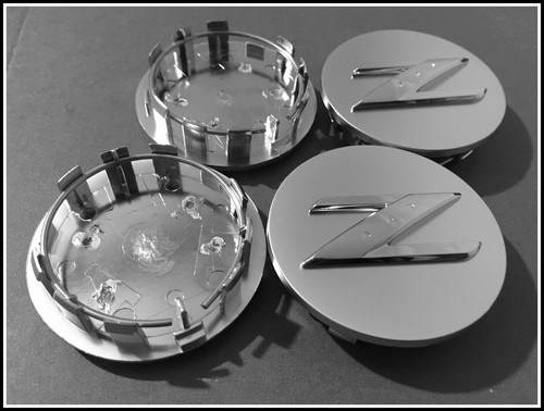 4x 350Z CENTRE CAPS SET Z LOGO 18" RAYS OEM ALLOY WHEEL CENTER - Picture 2 of 5