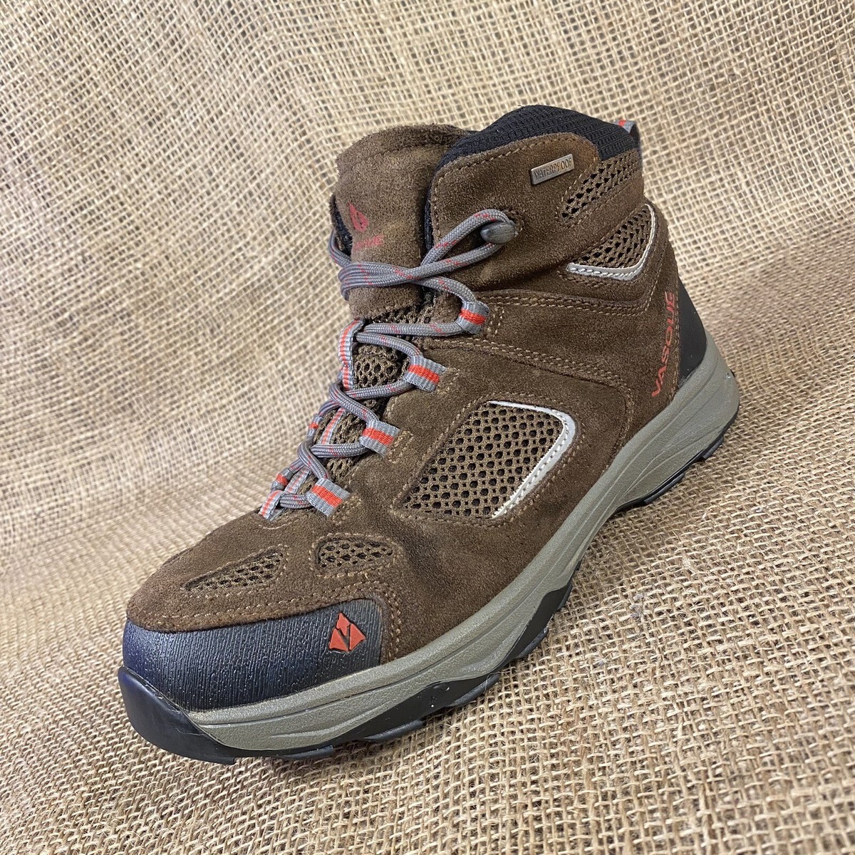 Vasque Boots Breeze Leather Hiking Brown Waterproof Women display picture 1