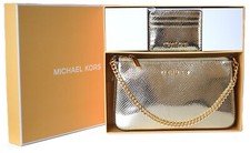 Borsa a tracolla da donna Michael Kors JET SET TRAVEL GIFTABLE BOXED ITEMS oro pallido