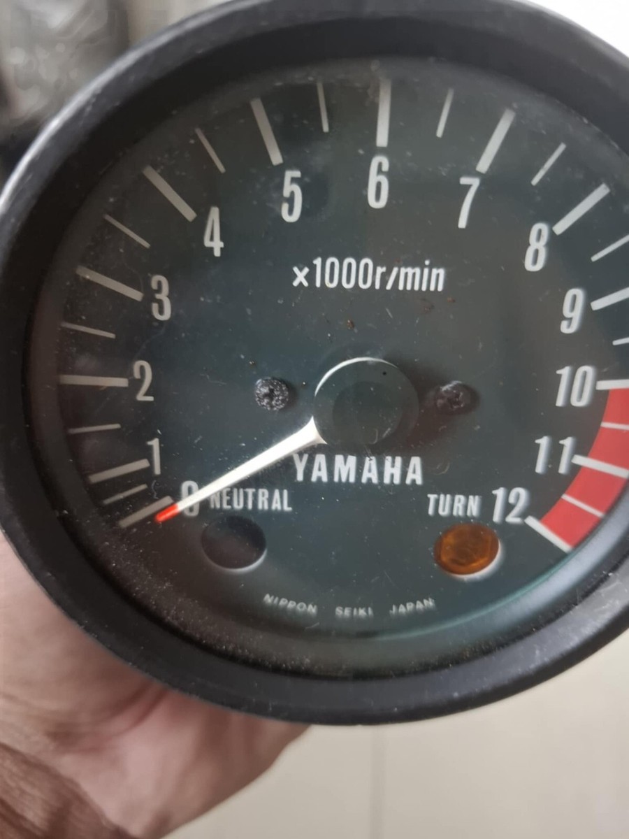 YAMAHA 1973-74 TX500-TX500A-XS500 TACHOMETER GAUGE METER GENUINE