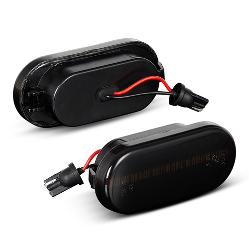 Clignotants latéraux LED compatible avec CADDY 2 + 3, PASSAT 35i, 3b, 3bg, T5 | NOIR - Photo 4/5