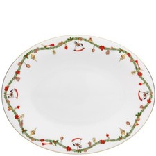Hutschenreuther, Nora Christmas, Piatto Ovale 36cm, Porcellana