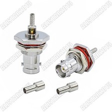 10x BNC Female Jack Bulkhead O-Ring RF Connector For LMR100 RG316 RG174 Cable