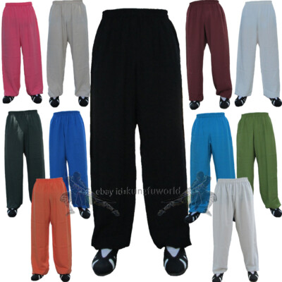 Custom Cotton Kung fu Tai chi Pants Martial arts Wushu Wing Chun Trousers