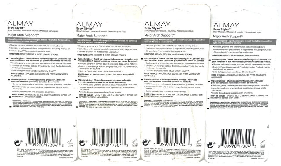 (4) Almay Really Real Brows Brow Styler 0.29 液量盎司每个密封 040 - 透明 — 第 3/3 张图片