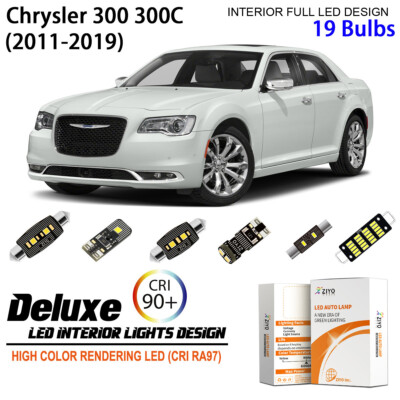 LED Interior Light Kit for Chrysler 300 300C 300S 2011-2019 White light Bulbs