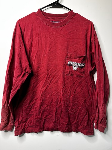 Big Dogs Red Long Sleeve T Shirt Run With The Big Dogs Size Small