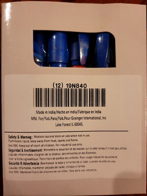 BOX of 12 Luxor 19N840, Blue Industrial Paint Markers, Medium Tip, Permanent
