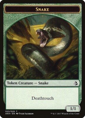 Snake 1x TOKEN MtG ENGLISH Amonkhet SP/NM