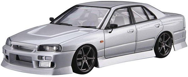 Aoshima 1/24 The Tuned Car No.20 Nissan Uras ER34 Skyline 2-T 2001 Model Kit JP-image
