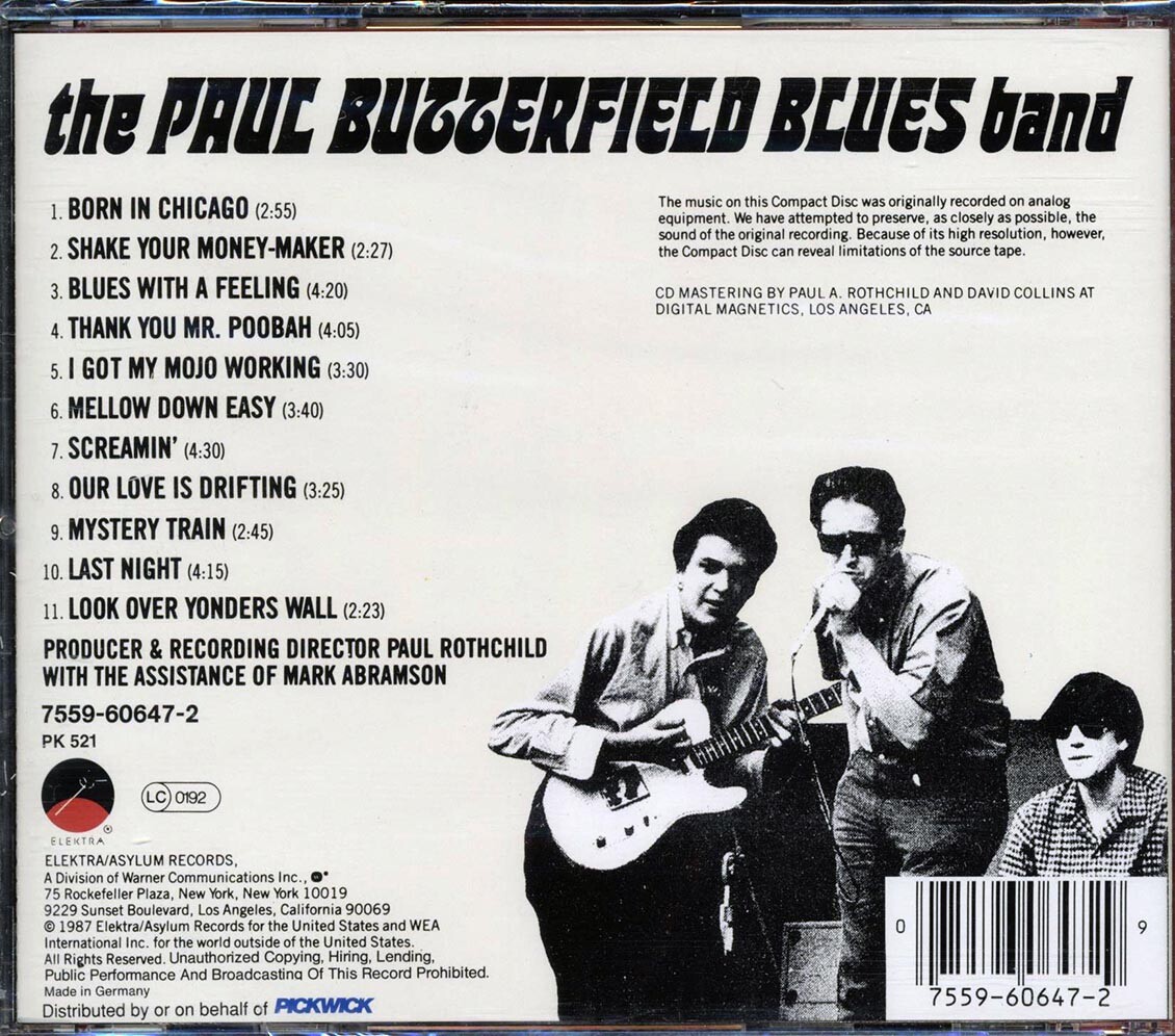 CD The Paul Butterfield Blues Band - The Paul Butterfield Blues