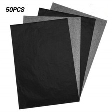 50pcs A4 Carbon Paper Transfer Copy Graphite Tracing Wood Canvas Art Craft Paper
