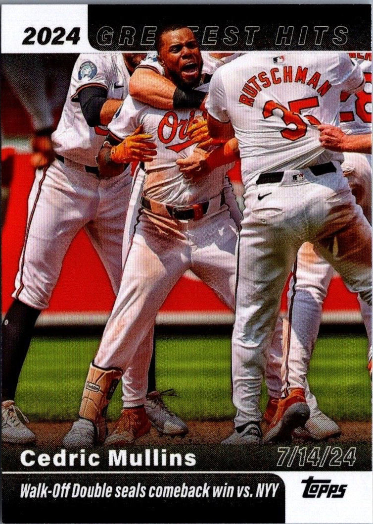 2025 Topps '24 Greatest Hits #GH20 Cedric Mullins Baltimore Orioles