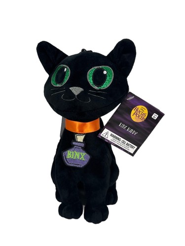 Disney Hocus Pocus Thackery Binx Buddy Plüsch schwarz leuchtende Augen 9 Zoll Film sauber