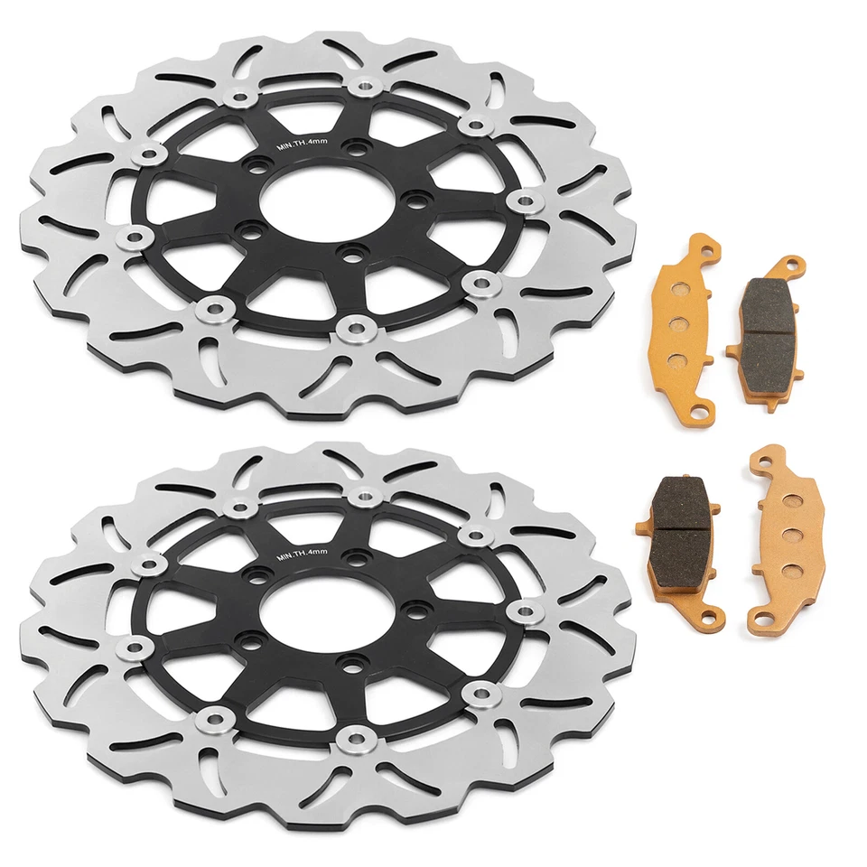 Disques de frein Avant et Plaquettes pr SUZUKI DL 1000 2002-2009 DL650 2004-2006 - Photo 3/4