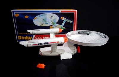 Dinky No.358 Star Trek USS Enterprise 1976 with Shuttle 2 Photons & Box