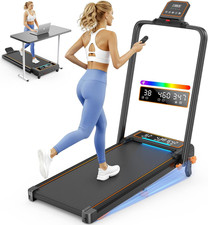 Walking Pad Treadmill with 15 Incline  Dual LED Display, 4 in 1 Walking Pad wi