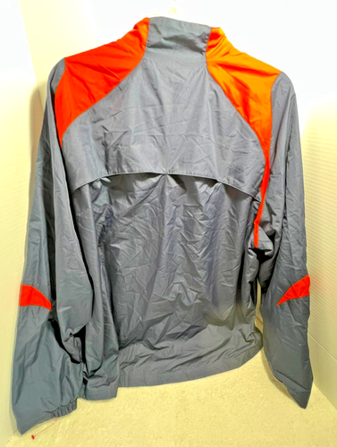 Under Armour UA Basketball Windbreaker Zip Up Mens Size 3XL Dark Blue Orange - Picture 8 of 9