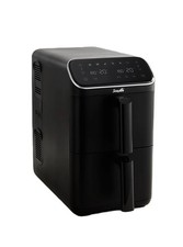 Scoville SVAFS121B5B 10L Dual Air Fryer Stackable Baskets Non-stick 2700w Black