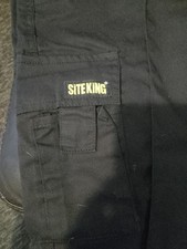 Men's Site King Combat Cargo Work Trousers Size 32L