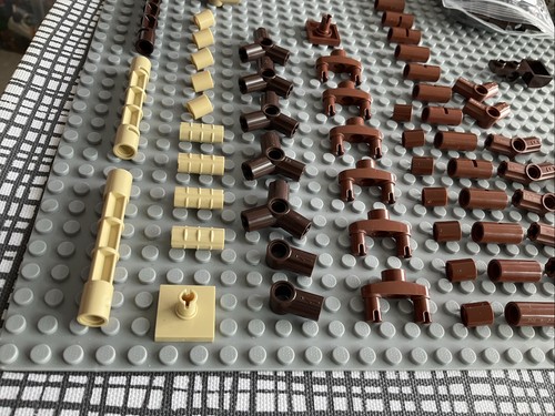 Lego lot genuine Reddish/dark Brown, Light/dark Tan Technic Parts - Picture 2 of 7