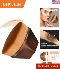Ultimate Flat Top Kabuki Brush for Perfect Foundation Includes Protective Case