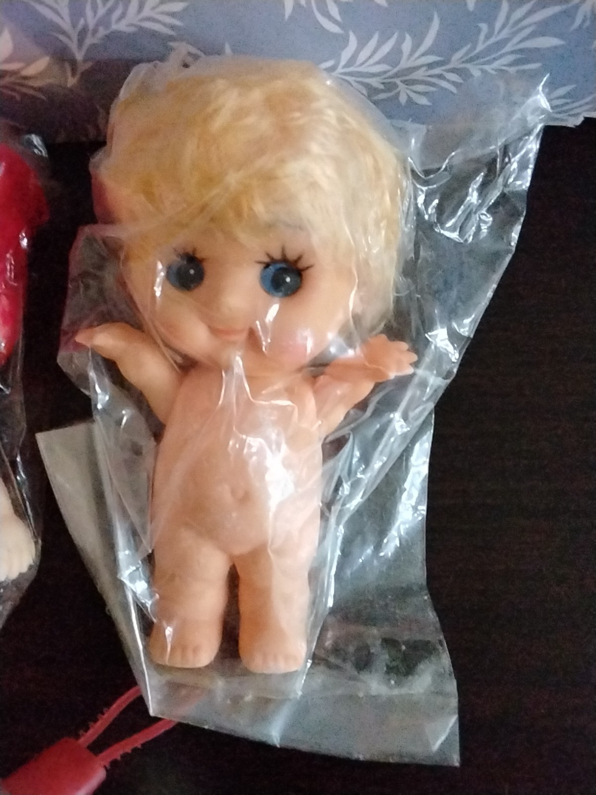 vintage Kewpie - Style Plastic Dolls Still In Packing . 5 Dollars Each .
