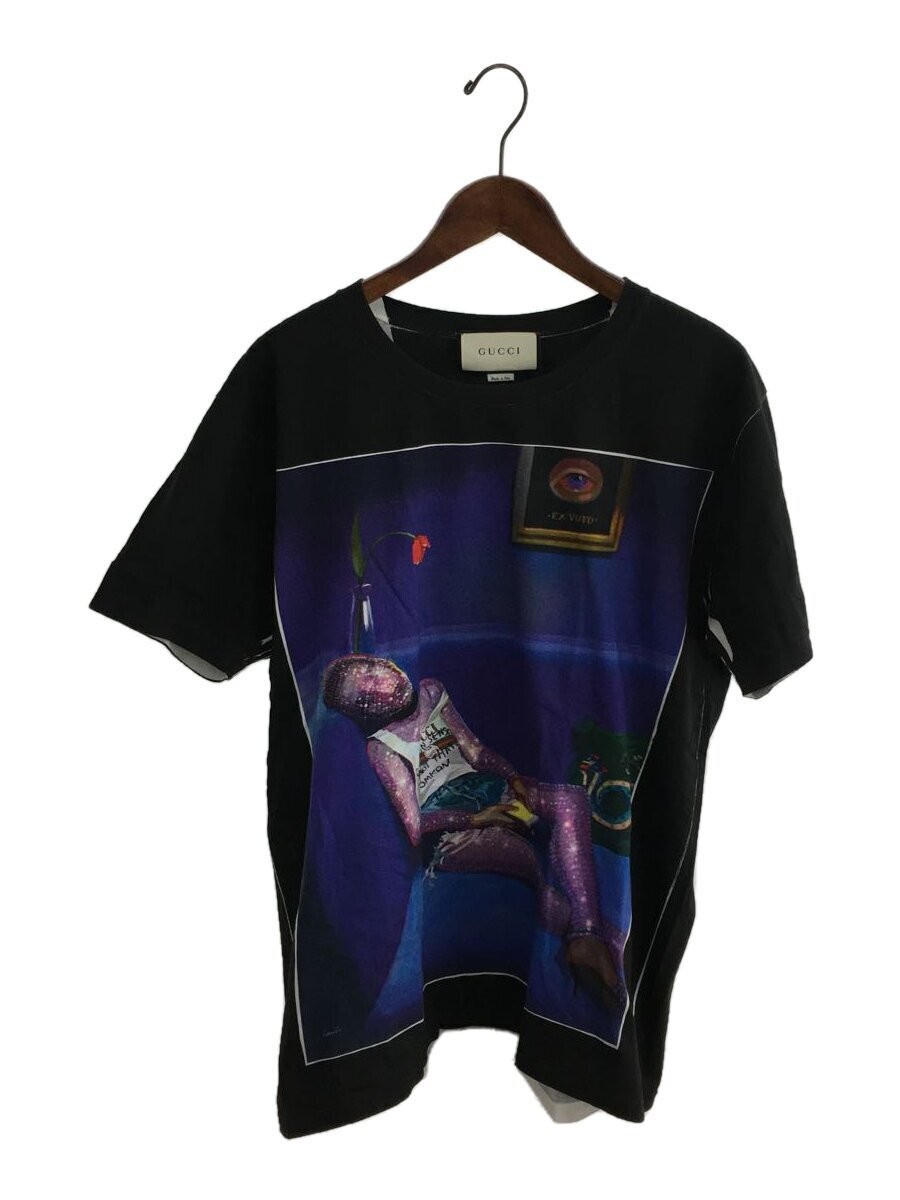 GUCCI Cotton T-Shirt with Print in Black Size X3L84 Model 492347