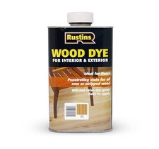 Rustins Wood Dye Light Teak 250ml  Assorted Size Names , Colour Names 