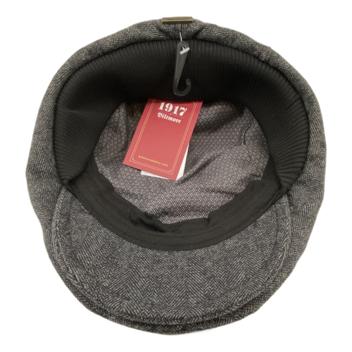 Biltmore 1917 Driver Newsboy Hat Grey Herringbone Large NEW - Picture 4 of 5
