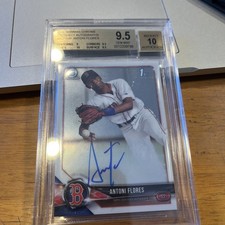 2018 Bowman Chrome - Prospect Autographs Antoni Flores #BCPA-AF (AU, RC)