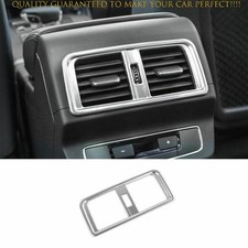 Cubierta de ventilación de salida de aire fila trasera de titanio plateado 2024 para Audi Q5 2018-2020
