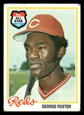 1978 Topps Baseball Card #500 George Foster Cincinnati Reds