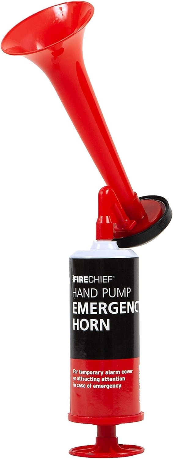 Hand Pump Air Horn – Reusable Blow Horn for Raising the Alarm in Emergencies