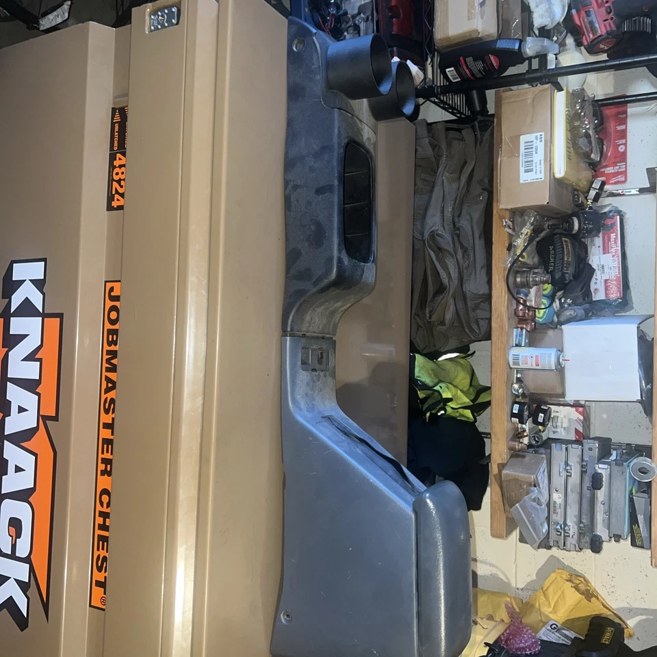 Honda Civic 1992-1995 sedán EX MT gris consola central reposabrazos y moldura de palanca de cambios Foto 3 de 3